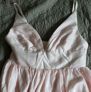 Blush floor length formal dress